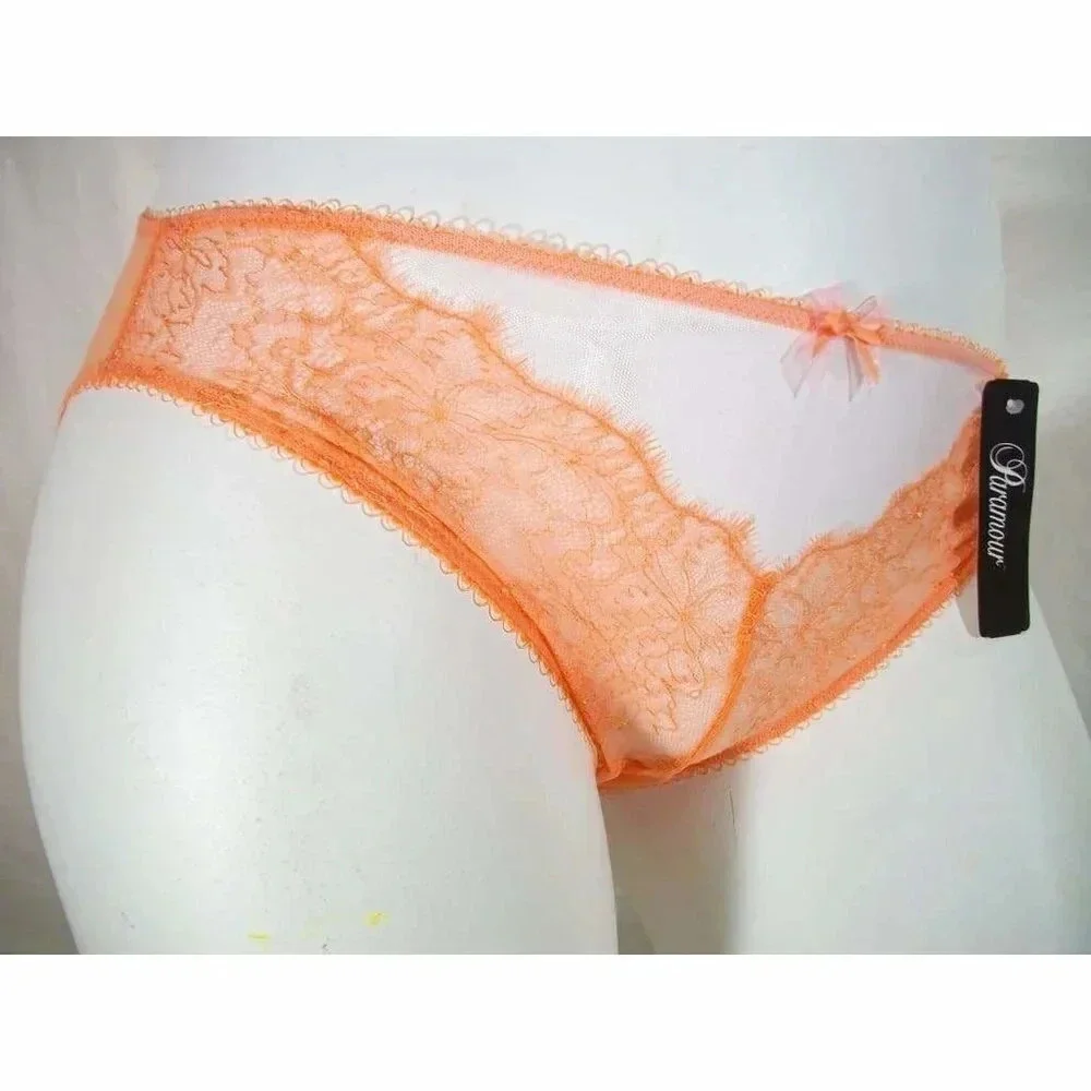 SMALL‎ Paramour 635014 Amber Sheer Lace Bikini Panty Desert Flower NWT